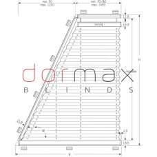 Plisētās žalūzijas trapeces formā – sistēma Cosiflor VS 8