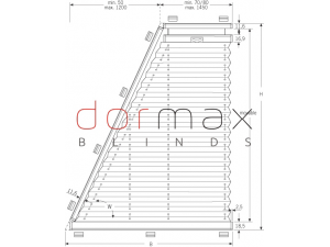 Plisētās žalūzijas trapeces formā – sistēma Cosiflor VS 8